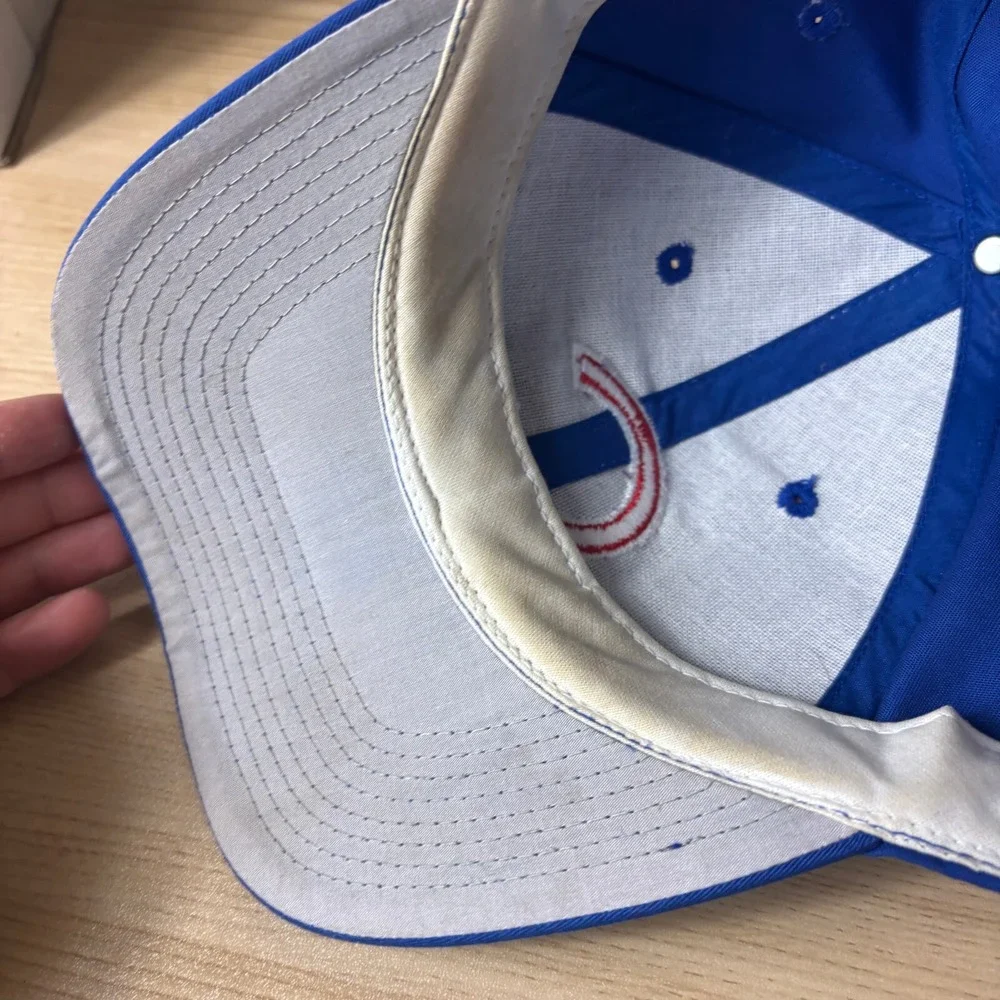 Vintage Chicago Cubs Hat‎ Cap Snap Back S/M Blue MLB Baseball Outdoor Cap
